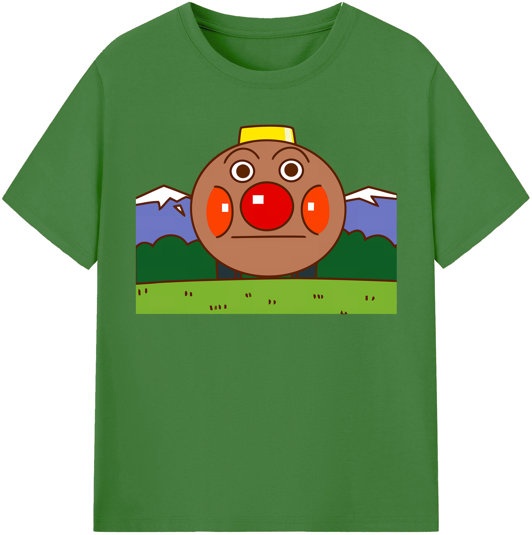 （画像用） アンパンマン Anpanman レディースカジュアルプリントTシャツ（綿100％）